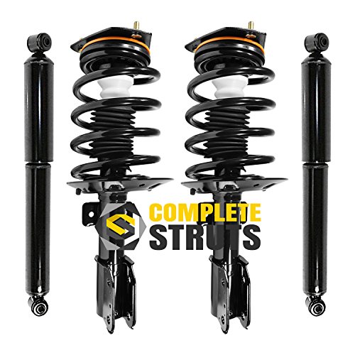 Front Quick Complete Struts Assembly & Rear Shocks Absorbers Replacement for 2005-2009 Chevrolet Uplander FWD (Set of 4)