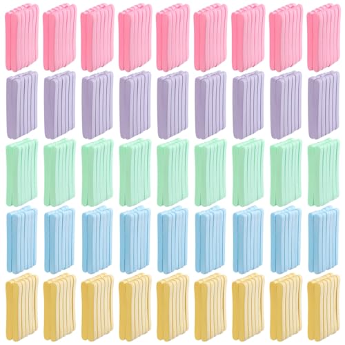 600 Pcs Compressed Facial Sponges, Makeup Face Sponges, Round PVA Sponge Pads for Cleaning, Female Cleansing Wash Sponges, 5 Colors