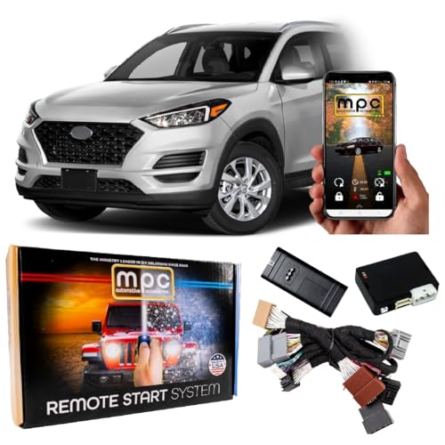 MPC Remote Start Kit Compatible with Hyundai Tucson 2017-2021 || Phone App Control || Plug and Play || Lock 3X to Start || USA Tech Support