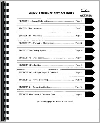 Pettibone Super 4 Forklift Continental Engine Service Manual