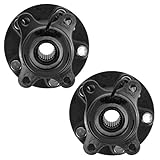 TRQ Rear Wheel Hub Bearings Assembly Set Compatible with 2007-2013 Suzuki SX4