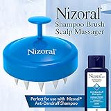 Nizoral Hair Shampoo Brush with Soft Silicone Scalp Massager Brush Head, for All Hair Types, Deep Cleanses Scalp and Removes Dead Flaky Skin and Residue