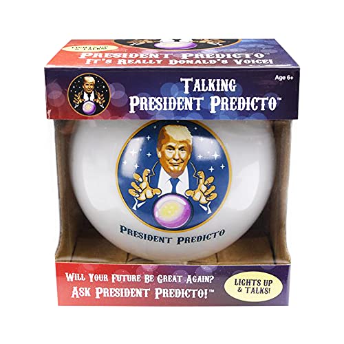 OUR FRIENDLY FOREST Talking Trump President Predicto Fortune Telling Ball - Trump Fathers Day - Lights Up & Speaks - Ask Questions & Hear Donald Answer This Father's Day, Patriotic Dad Keepsake