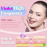 High Frequency Facial Machine - TUMAKOU Portable Handheld High Frequency Wand with 6 Pcs Violet Tubes for Face Home Use Device