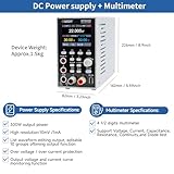 OWON SPM6103 2 in 1 Power Supply & Multimeter(0-60V,0-10A) DC Power Supply Variable, Bench Power Supply, with 2.8 inch High Precision LED, USB Interface Support SCPI, 4 1/2 Digital multimeter