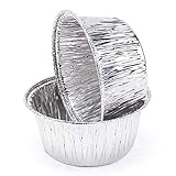 Kingrol 300 Pack Aluminum Foil Ramekins, 4 oz Disposable Baking Cups for Tart, Cupcake, Souffle, Appetizer