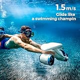 Sublue Mix Underwater Scooter with Action Camera Mount 30 Minutes 40M Waterproof Dual Motors Water Sports Swimming Pool Diving Snorkeling Water Scooter for Kids Adults (Space Blue)