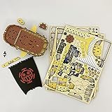 wa-gu-mi One Piece Trafalgar Law Submarine Model - One Piece Model Kit Series - Japanese Miniature Wooden 3D Puzzle - Fun DIY Wood Craft Kits for Adults