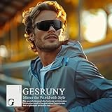 gesruny Polarized Sport Sunglasses for Men and Women, Lightweight Sun Glasses with UV Protection for Cycling Running Fishing