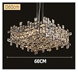 MUTTER Nordic Luxury Crystal Chandelier Living Room Ceiling Chandelier for Villa Bedroom LED Dining Table Hanging Lamp,for Kitchens