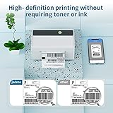 JADENS Bluetooth Thermal Label Printer -Wireless Shipping Label Printer for Small Businesses & Package, USPS, Etsy, Amazon, Compatible with iPhone, Windows, Android, 4x6, Label Maker, White