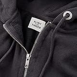 Huckberry Flint and Tinder Men's 10-Year Full Zip Hoodie, American-Made, Black, Size XS