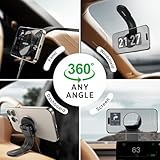 15W Only for iPhone MagSafe Car Mount Charger, 360% Adjustable Aluminum Alloy Arm, Relocatable Car Phone Holder, Magnetic Wireless Fast Charging, Cell Phone Holder for All Car Models, Black