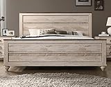 Roundhill Furniture Imerland Contemporary White Wash Finish 5 Piece Bedroom Set,