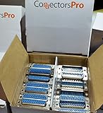 Connectors Pro Pc Accessories 10 Pairs DB25 Male and Female D-Sub 25P Solder Type Connector, 20-Pack (10 Male + 10 Female)