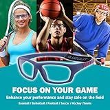 BLUE CUT Sports Protection Goggles, Safety Glasses for Basketball, Pickleball, and Outdoor Sports