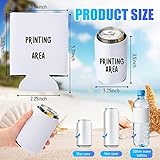 CHENGU 100 Pack White Blank Can Cooler Sleeves Bulk Sublimation Blanks Can Coolers Neoprene Foam Beer Sleeves Collapsible Plain Drink Holder Cold Soda Insulator for Soda Bottle Weddings Birthday Party