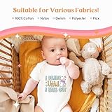 Kaciola Baby Shower Games Iron on Transfers, 30 Sheets DTF Transfers Ready to Press Baby Bodysuit Making Heat Transfer Stickers Iron on Decals for T Shirts Hoodie DIY Crafts (Cute)