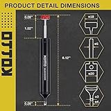 KOTTO Solder Sucker, No Clog Aluminum Desoldering Pump, Desoldering Tools with Powerful Vacuum Suction for Removal & Repair, Heat Resistant Silicone Suction Nozzle, Spare Tube Included