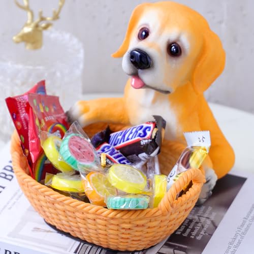 Cute Golden Retriever Candy Dish, Funny Dog Decorative Candy Bowl, Key Bowl for Entryway Table, Cute Home Office Desk Decor