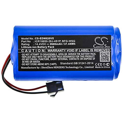 Cameron Sino Battery for Ecovacs CEN360, CEN361, Deebot CEN546, Deebot DN622, Deebot N79, Deebot N79S, DH35, DH43, DH45, DN620, DN621, DEEBOT 600 601 605 710 715 2600mAh