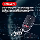 433MHZ Cloning Remote Control Keychain,Universal Garage Door Opener Remote Garage Electric Gate, Duplicates Original Remote Controls for Vehicle Central Locking Systems, Electronic Garage Doors (5Pcs)