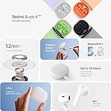 Xiaomi Redmi Buds 4 Lite TWS Wireless Earbuds, Bluetooth 5.3 Low-Latency Game Headset with AI Call Noise Cancelling, IP54 Waterproof, 20H Playtime, Lightweight Comfort Fit Headphones, Black