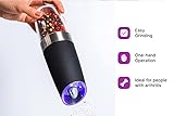 KSL Gravity Electric Salt and Pepper Grinder Set - Mother's Day Gift - Adjustable Motorized Electrical Powered Auto Shakers-Automatic Power Mill-Automated Battery Electronic Crusher