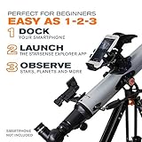 Celestron – StarSense Explorer LT 80AZ Smartphone App-Enabled Telescope – Works with StarSense App to Help You Find Stars, Planets & More – iPhone/Android Compatible