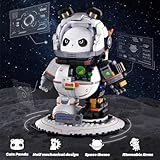 Vinbosion Space Panda Building Blocks Set, Collection Model Set for Adults and Children,Creative Building Bricks Construction Toy Gifts