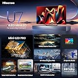 Hisense U7 Series 55U7N 55 Inches ULED 4K Smart TV | Mini-LED | QLED | 1500 Nits | 144Hz | Motion Rate 480 | Dolby Vision HDR 10+ | Dolby Atmos | Full Array Local Dimming | 2.1 Ch Sound | Google TV