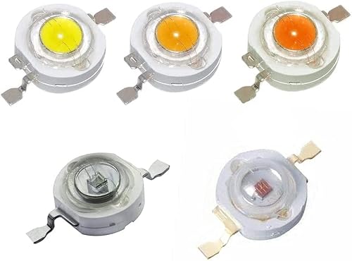 TOPXCDZ 100pcs 3W High Power LED Chip Lamp Bulbs SMD COB Diodes Warm Cold White Red Green Blue Yellow 440 660nm Grow Light Beads Plant Grow aqurium Lighting (IR 850nm)