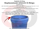 Captain O-Ring22 O-Rings Compatible with Pentair Pentek Big Blue Water Filters OEM Size ORing Buna-N (3 Pack)