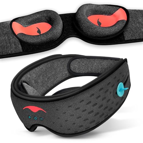 Manta Sound Sleep Mask with Bluetooth Headphones, 100% Blackout Eye Mask for Sleeping, Adjustable Fit, Ultra-Comfortable, Bluetooth Sleep Mask for Side Sleepers, Perfect for Travel and Meditation