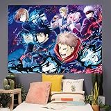 Japanese Anime Tapestry - Tiger Cane Yuren Poster - Animated Tapestry - Animated Big Scroll For Bedroom Large Background Art Deco 60x80 Inches Anime Poster