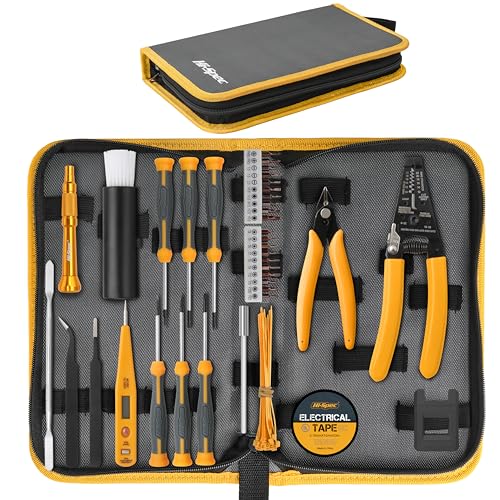 Hi-Spec 39pc Electronics Repair & Opening Tool Kit Set for Laptops, Phones, Devices, Computer & Gaming Accessories. Precision Small Screwdrivers with Pentalobe Bits for iPhones & MacBooks