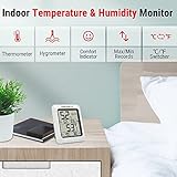 ThermoPro TP50 3 Pieces Digital Hygrometer Indoor Thermometer Room Thermometer and Humidity Gauge with Temperature Humidity Monitor