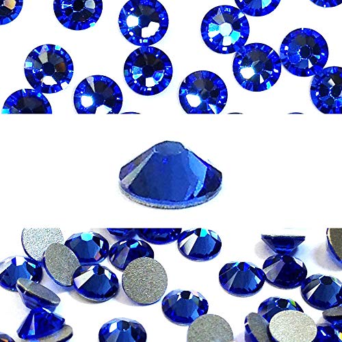 SAPPHIRE (206) blue Swarovski NEW 2088 XIRIUS Rose 20ss 5mm flatback No-Hotfix rhinestones ss20 144 pcs (1 gross)