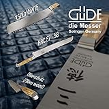 Güde Franz Series Hand Forged/Serrated Bread Knife With Italian Oak Wood Handle 12-in, Ambidextrous, Made in Solingen, Germany Since 1910