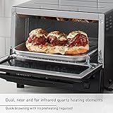 Panasonic NB-G110P-K Toaster Oven FlashXpress with Double Infrared Heating and Removable 9-Inch Inner Baking Tray, 1300W, 4-Slice, Black