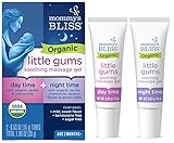 Mommy's Bliss Organic Little Gums Soothing Massage Gel Day and Night Combo, Great for Teething Babies, Age 2 Months+, Sugar Free, Mild & Sweet Flavor, 2 - 0.53 Oz Tubes (Pack of 1)