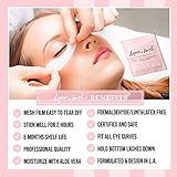 100 Pairs Eyelash Extension Under Eye Gel Pads by Lyon Lash - Lint Free with Aloe Vera Hydrogel Eye Patches, Premium Eyelash Extension Supplies & Beauty Tools, Fit Most Eye Shape, Stick Well