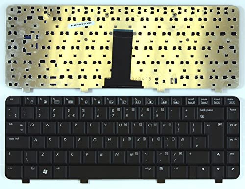 Keyboards4Laptops UK Layout Black Replacement Laptop Keyboard Compatible with HP Pavilion DV2500