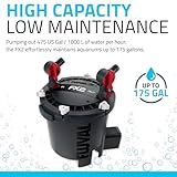 Fluval FX2 High Performance Canister Aquarium Filter - Multi-Stage Filtration, Built-in Powered Water Change System, and Basket-in-Basket Tray Design