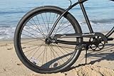 Firmstrong Urban Man Beach Cruiser Bike, Men's Single Speed Hybrid Bicycle, 26 Inch Wheels, Aluminum, Matte Black