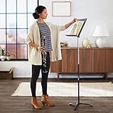 Amazon Basics Portable Sheet Music Stand - Black