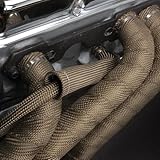 Design Engineering 010126 Titanium 1" x 50' Exhaust Heat Wrap with LR Technology