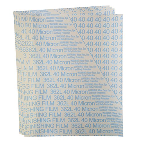 10/Pk 8-1/2" x 11" 3M Imperial Micro-Finishing Film 40 Micron 320 Grit Jewelry Making Abrasive Wet or Dry Polishing Sheets