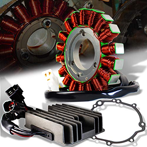 ExtremePowersports OE Magneto Coil Stator+Voltage Rectifier+Gasket for 06-17 Suzuki GSXR600/GSXR 600/GSXR750/GSXR 750/GSX-R600/GSX-R750/Gixxer/K6-L7 31401-01H20/31401-01H10/01H00/32800-16G02/47H00