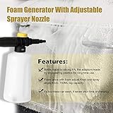 750ML Snow Foam Lance For BOSCH AQT EA110 UA125 Car Pressure Washers Soap Foam Generator With Adjustable Sprayer Nozzle